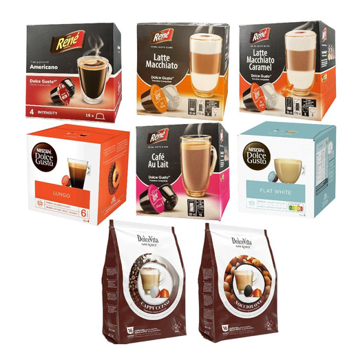 Dolce Gusto Bestseller-pakke (104 stk)