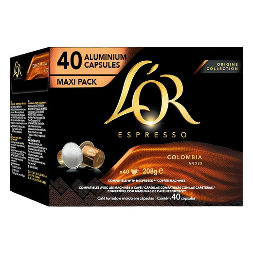 L´OR Colombia 40 pack til nespresso