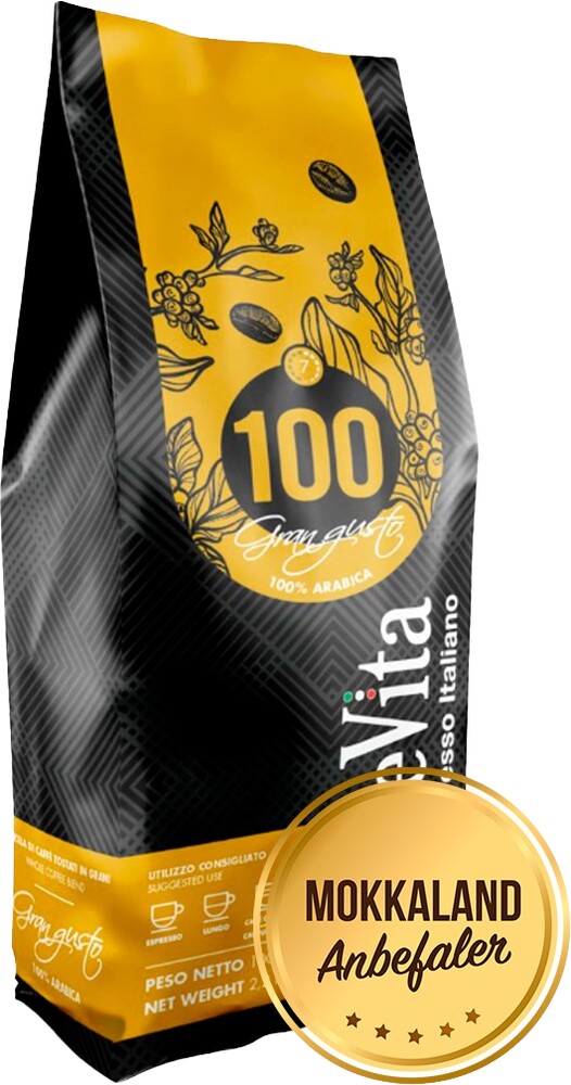 Dolce Vita - Gran Gusto (1000g) - Kaffebønner